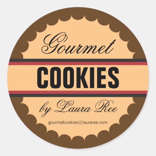 Autocollant Gourmet Cookie (Devant)