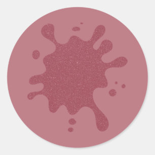 Autocollant Goutte Pailletée Rose Gold – Personnal