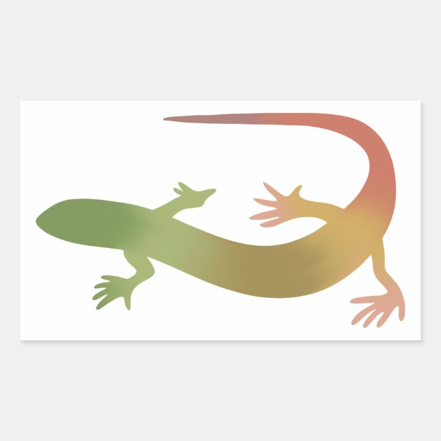 Autocollant Gradient Orange et Green Gecko (Devant)