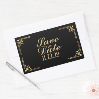 Autocollant grand format pour sauvegarde de date p