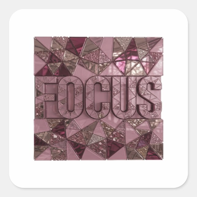 Autocollant graphique FOCUS rose mignon (Devant)