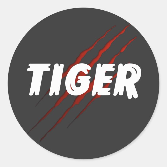 Autocollant graphique Premium à louer Tiger Claw – (Devant)