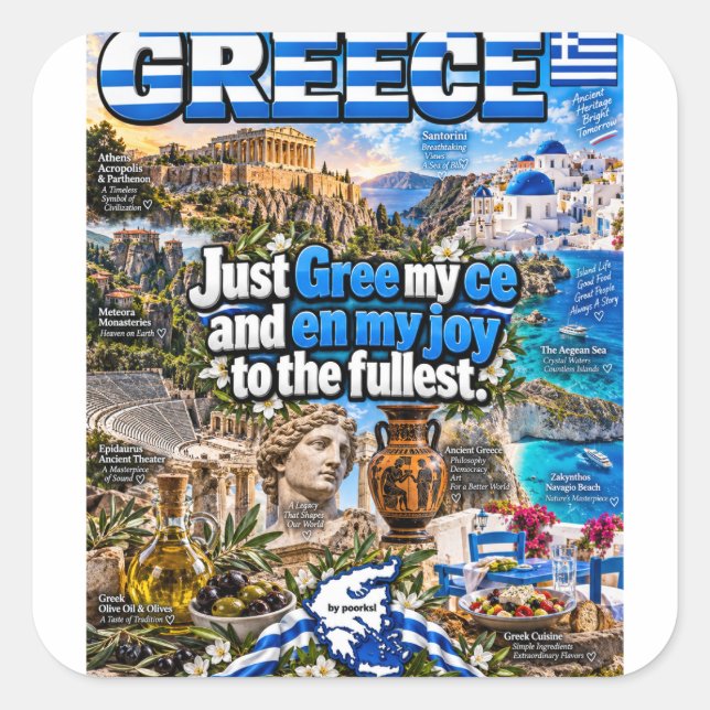 autocollant Grèce (Devant)