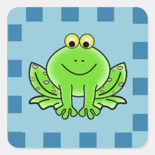 Autocollant Grenouille Heureuse