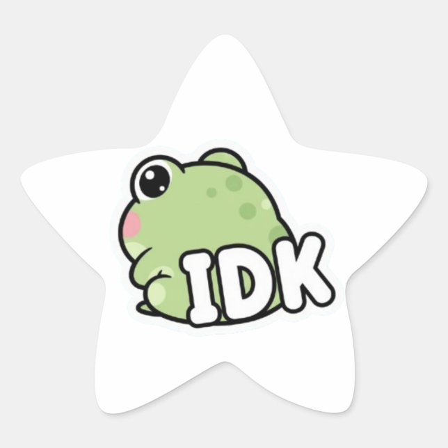 Autocollant Grenouille IDK Mignon Grenouille Minim (Devant)