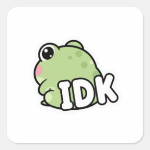 Autocollant Grenouille IDK Mignon Grenouille Minim