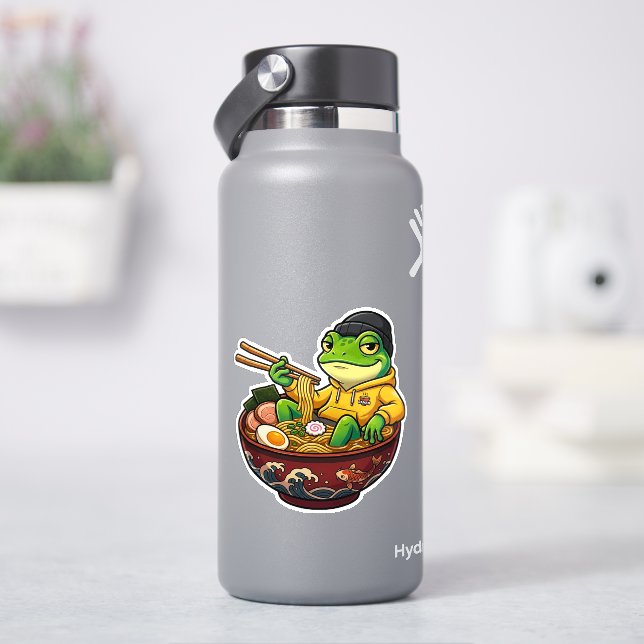 Autocollant Grenouille Ramen (HydroFlask)