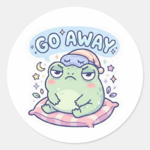 Autocollant Grenouille Va-t'en Cute Grenouille Enn