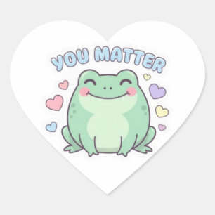 Autocollant Grenouille Vous Comptez Cute Frog Avec