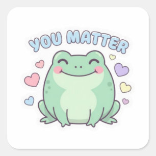 Autocollant Grenouille You Matter Mignonne Grenoui