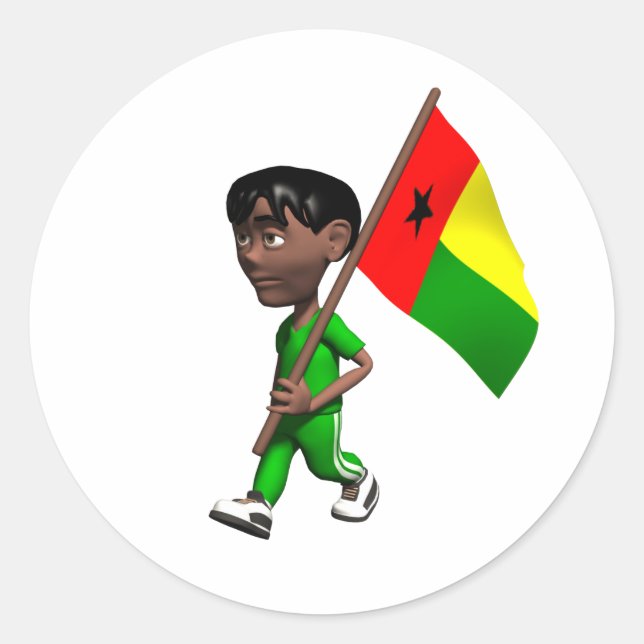 Autocollant Guinée Bissau (Devant)