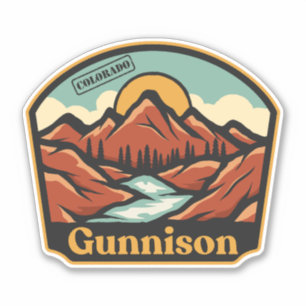 Autocollant Gunnison, Colorado