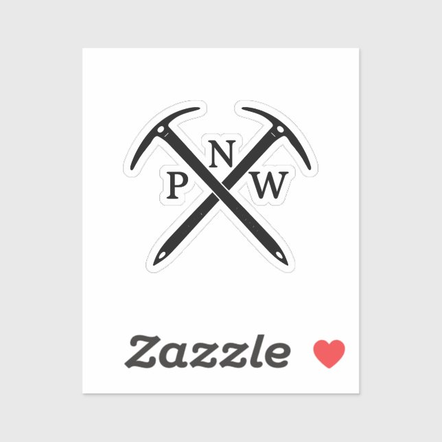 Autocollant hache à glace PNW (Feuille)