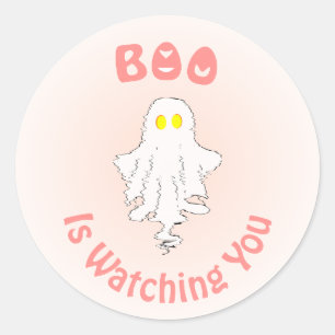 Autocollant Halloween   Boo vous regarde