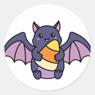Autocollant Halloween Chauve-souris Bonbon Sucre