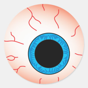 Autocollant Halloween Eyeball