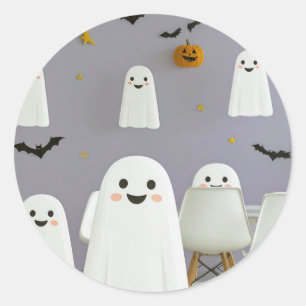 Autocollant Halloween Gentil Fantôme