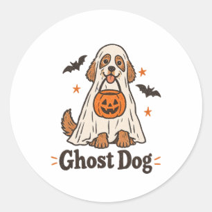 Autocollant Halloween Ghost Dog Maman de chien H