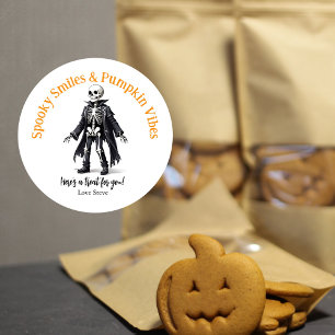 Autocollant Halloween mignon – Saison des citrouil