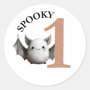 Autocollant Halloween pour le premier anniversaire