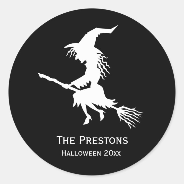 Autocollant Halloween Sorcière (Devant)