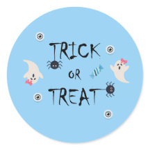 AUTOCOLLANT HALLOWEEN TRÈS MIGNON POUR UN SORT OU 