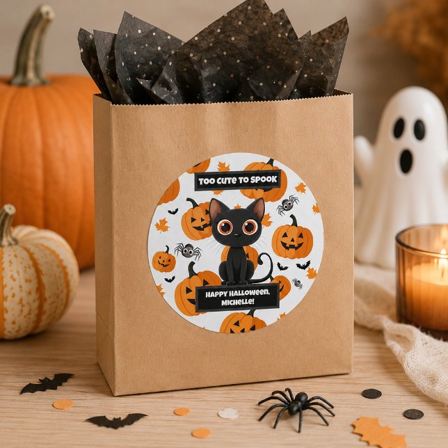 Autocollant Halloween – Trop mignon pour effrayer  (Créateur téléchargé)