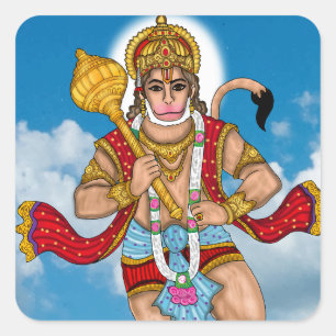 Autocollant Hanuman volant