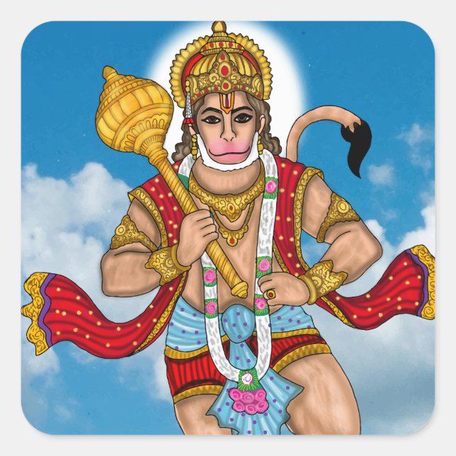 Autocollant Hanuman volant (Devant)