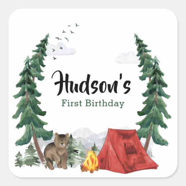 Autocollant Happy Camper (Devant)