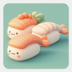 Autocollant Happy Clay Sushi Trio
