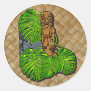 Autocollant Hawaiian Tiki Lauhala