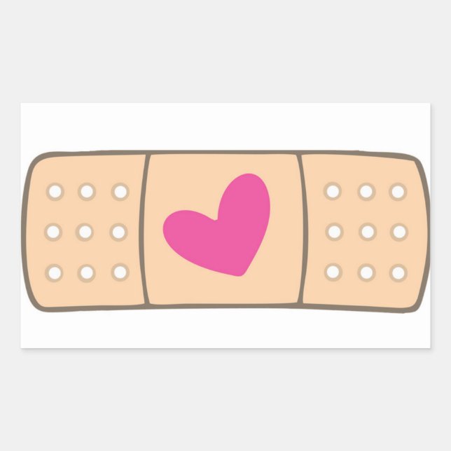 Autocollant Heart Bandaid (Devant)