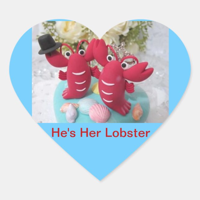 autocollant "He's Her Lobster" (Devant)