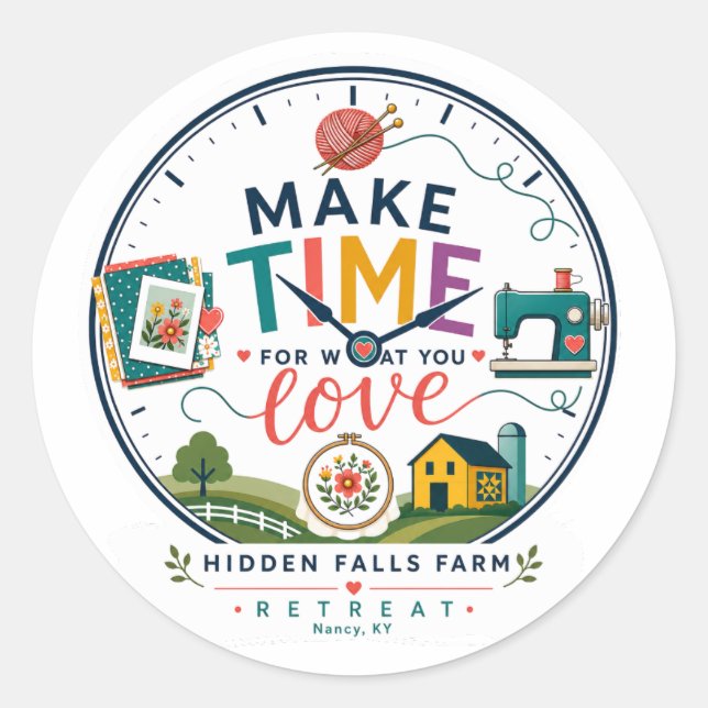 Autocollant Hidden Falls Farm (Devant)