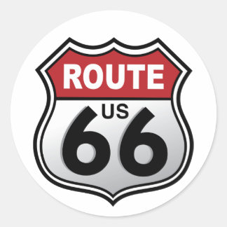 Autocollant historique de la route 66 des États-Un