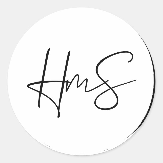 Autocollant Hms Son Fait À La Main (Devant)