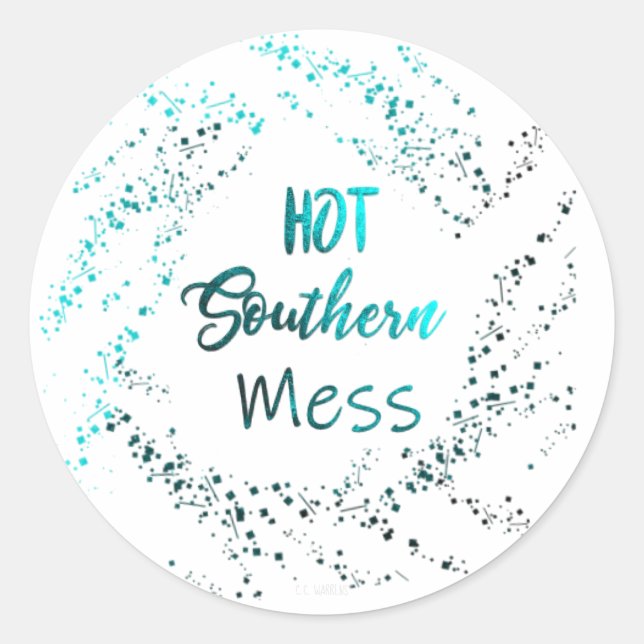 Autocollant Hot Southern Mess (Devant)