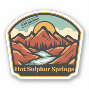 Autocollant Hot Sulphur Springs, Colorado