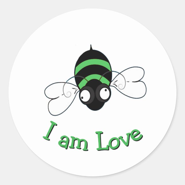 Autocollant I Am Love Bee (Devant)