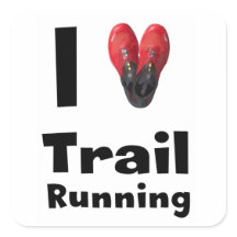 Autocollant « I love Trail Running "