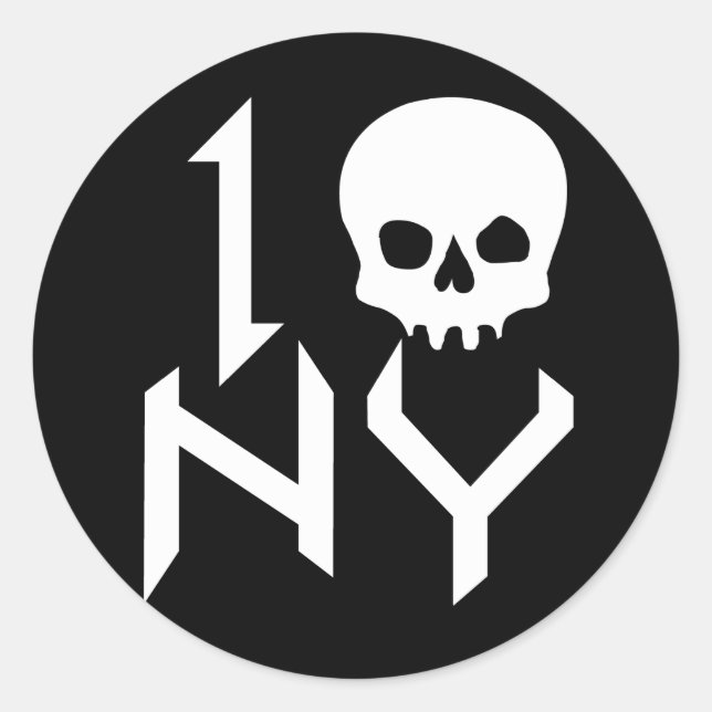 Autocollant I Skull NY (Devant)
