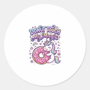 Autocollant idée cadeau magique Licorne Donut Touc