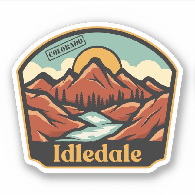 Autocollant Idledale, Colorado (Devant)