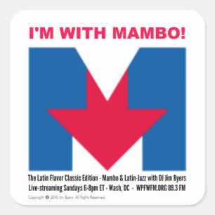 autocollant "I'm With Mambo"