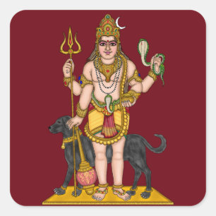 Autocollant Imperméable Brillant Seigneur Bhairava