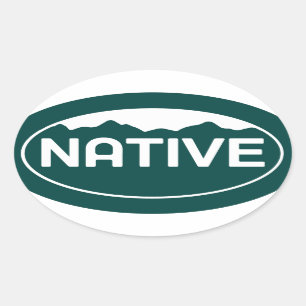 Autocollant indigène d'ovale du Colorado