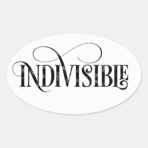 Autocollant indivisible (ovale)