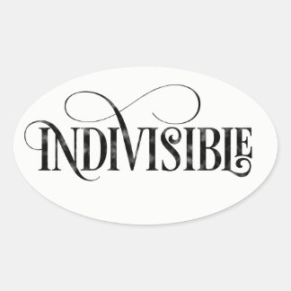 Autocollant indivisible (ovale)
