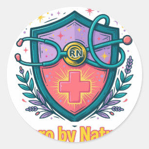 Autocollant Infirmière de nature RN